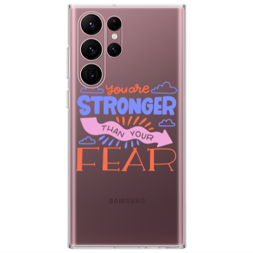 Samsung S22 Ultra You are Stronger Transparent Silicone TPU Θήκη