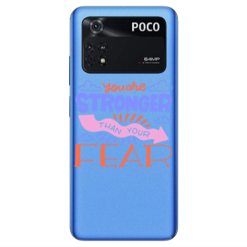 Xiaomi Poco M4 Pro 4G You are Stronger Transparent Silicone TPU Θήκη