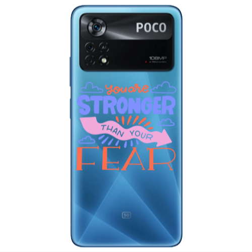 Xiaomi Poco X4 Pro You are Stronger Transparent Silicone TPU Θήκη
