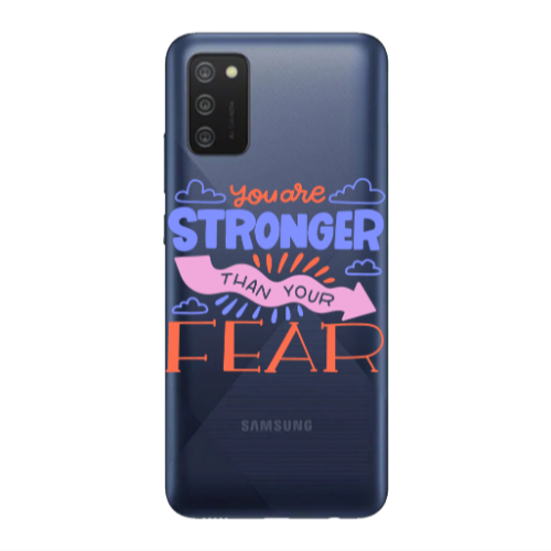 Samsung A03S You are Stronger Transparent Silicone TPU Θήκη