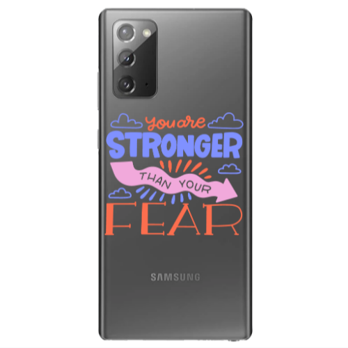 Samsung Note 20 You are Stronger Transparent Silicone TPU Θήκη
