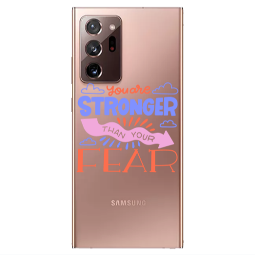 Samsung Note 20 Ultra You are Stronger Transparent Silicone TPU Θήκη