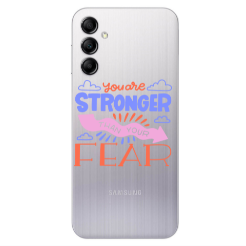 Samsung A24 You are Stronger Transparent Silicone TPU Θήκη
