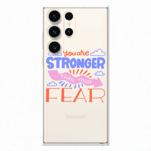 Samsung S23 Ultra You are Stronger Transparent Silicone TPU Θήκη