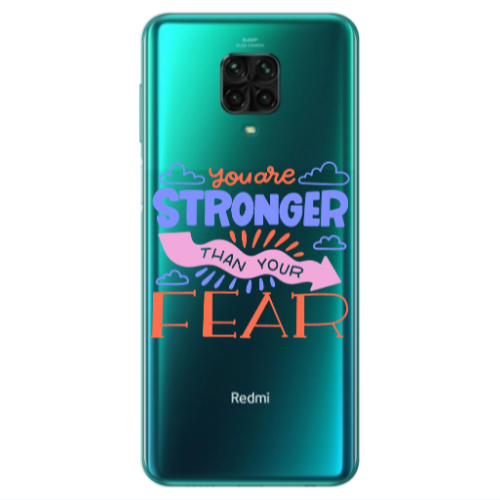 Xiaomi Redmi Note 9S You are Stronger Transparent Silicone TPU Θήκη