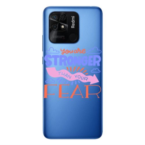 Xiaomi Poco C40 You are Stronger Transparent Silicone TPU Θήκη