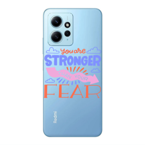 Xiaomi Redmi Note 12 4G You are Stronger Transparent Silicone TPU Θήκη