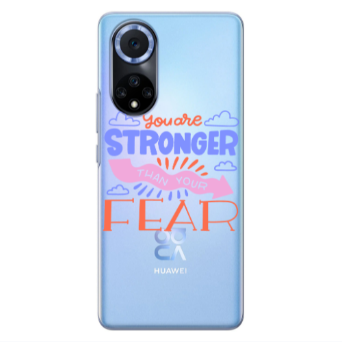 Huawei Nova 9 You are Stronger Transparent Silicone TPU Θήκη