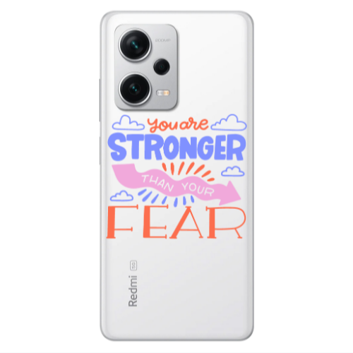 Xiaomi Redmi Note 12 5G You are Stronger Transparent Silicone TPU Θήκη