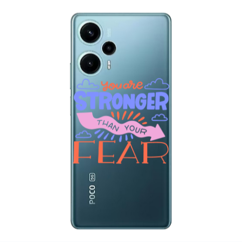 Xiaomi Poco F5 You are Stronger Transparent Silicone TPU Θήκη