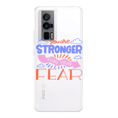 Xiaomi Poco F5 Pro You are Stronger Transparent Silicone TPU Θήκη