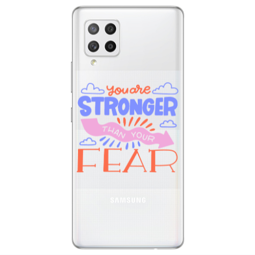 Samsung A42 5G You are Stronger Transparent Silicone TPU Θήκη
