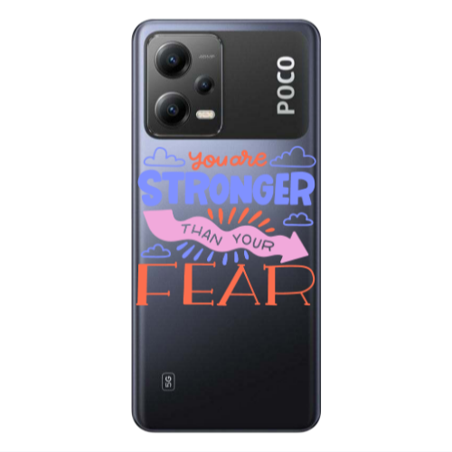 Xiaomi Poco X5 You are Stronger Transparent Silicone TPU Θήκη