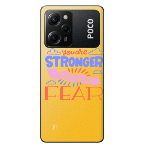 Xiaomi Poco X5 Pro You are Stronger Transparent Silicone TPU Θήκη