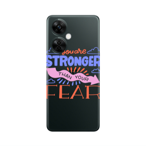 Oneplus Nord CE 3 Lite 5G You are Stronger Transparent Silicone TPU Θήκη