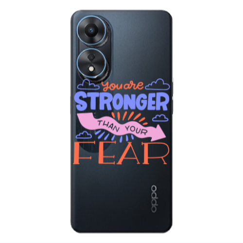 Oppo A 98 You are Stronger Transparent Silicone TPU Θήκη