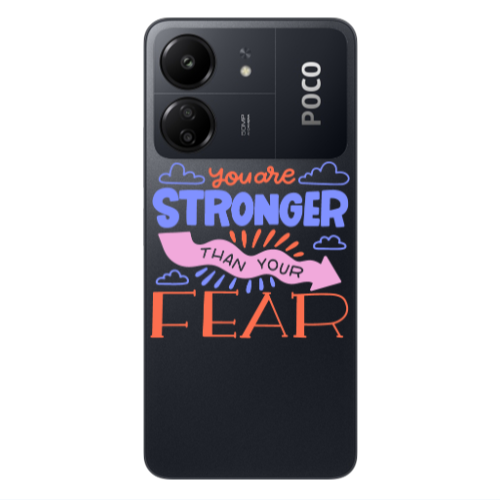 Xiaomi Poco C65 You are Stronger Transparent Silicone TPU Θήκη