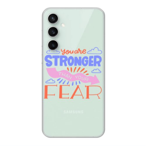 Samsung S24 You are Stronger Transparent Silicone TPU Θήκη