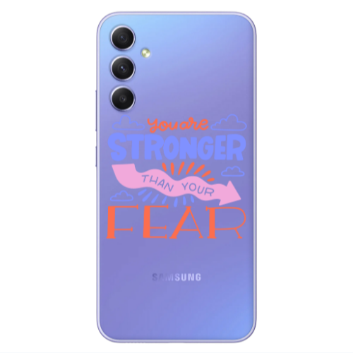 Samsung A25 You are Stronger Transparent Silicone TPU Θήκη