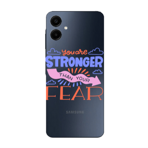 Samsung A06 You are Stronger Transparent Silicone TPU Θήκη