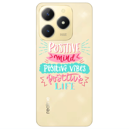 Realme C61 Positive Mind Transparent Silicone TPU Θήκη