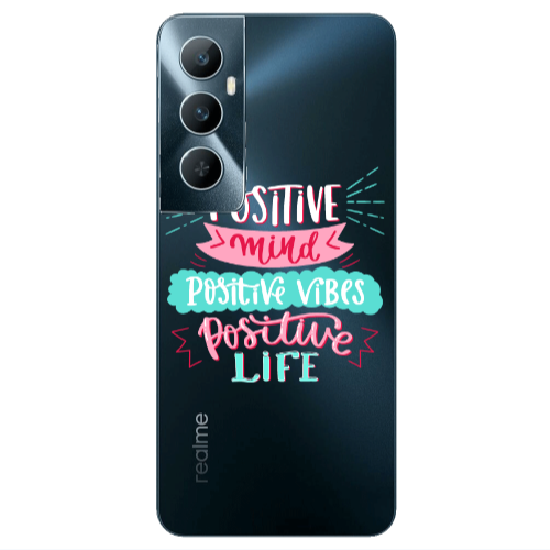 Realme C65 Positive Mind Transparent Silicone TPU Θήκη
