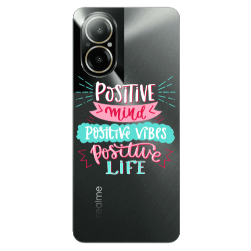 Realme C67 Positive Mind Transparent Silicone TPU Θήκη