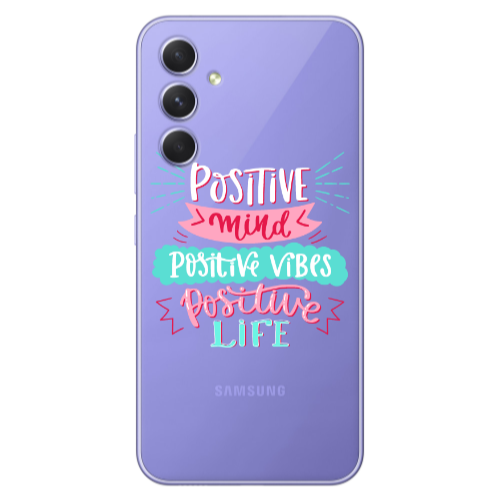 Samsung A56 Positive Mind Transparent Silicone TPU Θήκη