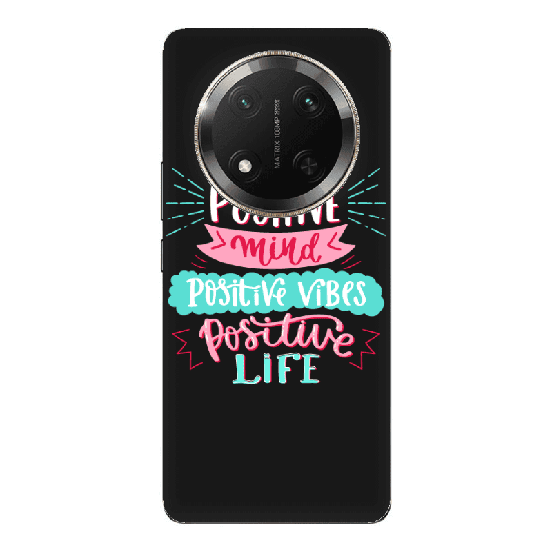 Honor Magic 7 Lite Positive Mind Black Colored Silicone TPU Θήκη