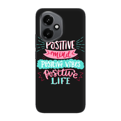 Honor Magic 400 Positive Mind Black Colored Silicone TPU Θήκη