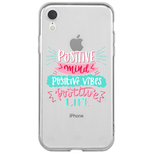 Apple iPhone Xr Positive Mind Transparent Silicone TPU Θήκη