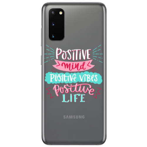 Samsung S20 Positive Mind Transparent Silicone TPU Θήκη