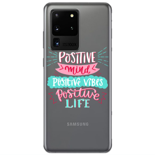 Samsung S20 Ultra Positive Mind Transparent Silicone TPU Θήκη