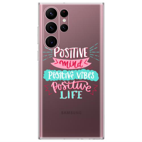 Samsung S22 Ultra Positive Mind Transparent Silicone TPU Θήκη