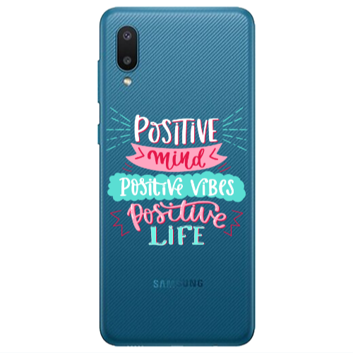Samsung A02 Positive Mind Transparent Silicone TPU Θήκη
