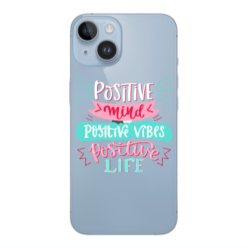 Apple iPhone 14  Positive Mind Transparent Silicone TPU Θήκη