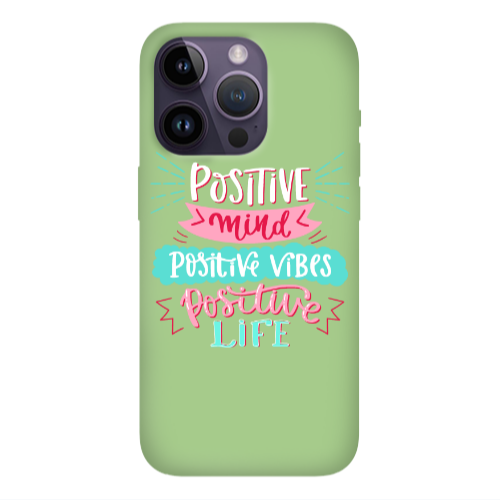 Apple iPhone 14 Pro Max Positive Mind Light Green Colored Silicone TPU Θήκη