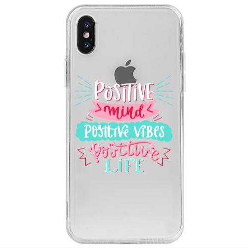 Apple iPhone Xs Positive Mind Transparent Silicone TPU Θήκη