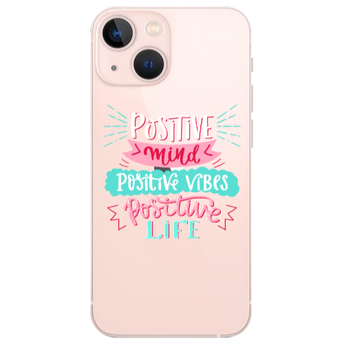 Apple iPhone 13 Mini Positive Mind Transparent Silicone TPU Θήκη