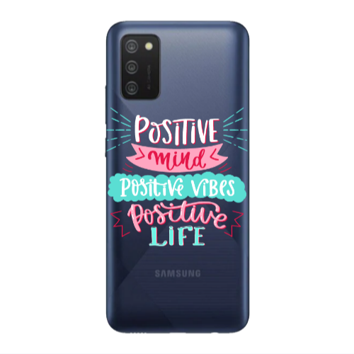 Samsung A03S Positive Mind Transparent Silicone TPU Θήκη