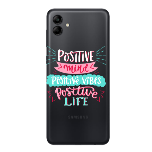 Samsung A04 Positive Mind Transparent Silicone TPU Θήκη