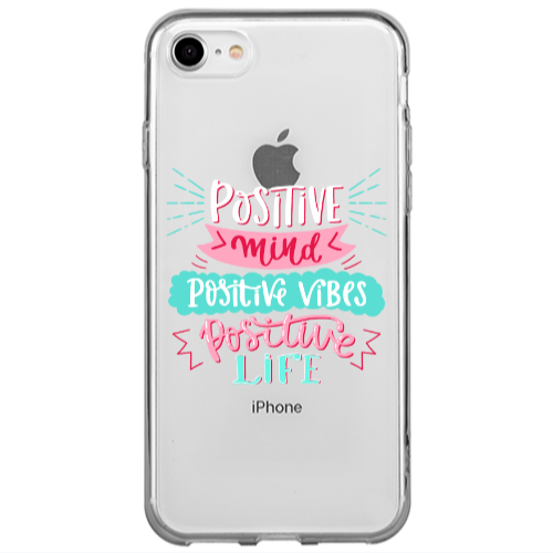 Apple iPhone SE 2020 Positive Mind Transparent Silicone TPU Θήκη