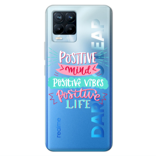 Realme 8 Pro Positive Mind Transparent Silicone TPU Θήκη