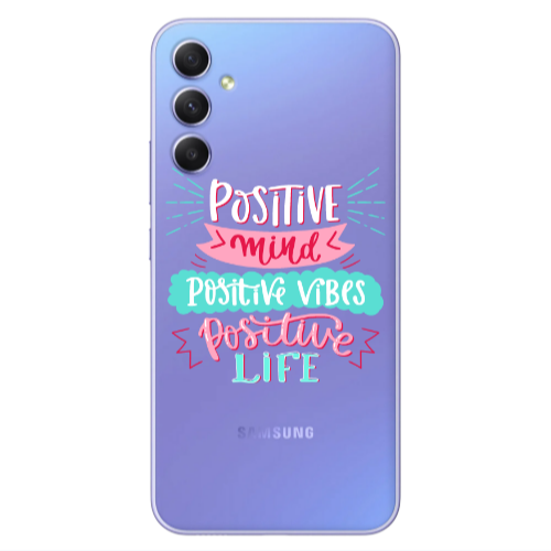 Samsung A34 Positive Mind Transparent Silicone TPU Θήκη