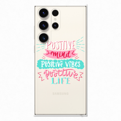 Samsung S23 Ultra Positive Mind Transparent Silicone TPU Θήκη