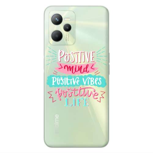 Realme C35 Positive Mind Transparent Silicone TPU Θήκη