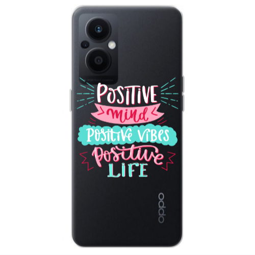 Oppo Reno 7 Lite Positive Mind Transparent Silicone TPU Θήκη