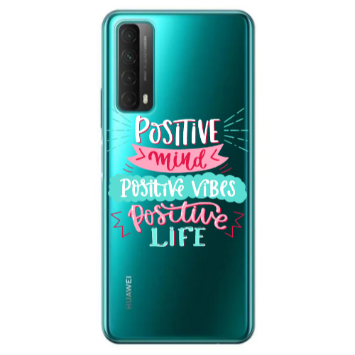 Huawei P Smart 2021 Positive Mind Transparent Silicone TPU Θήκη