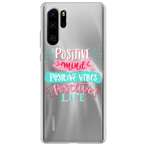 Huawei P30 Pro Positive Mind Transparent Silicone TPU Θήκη