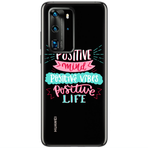 Huawei P40 Pro Positive Mind Transparent Silicone TPU Θήκη